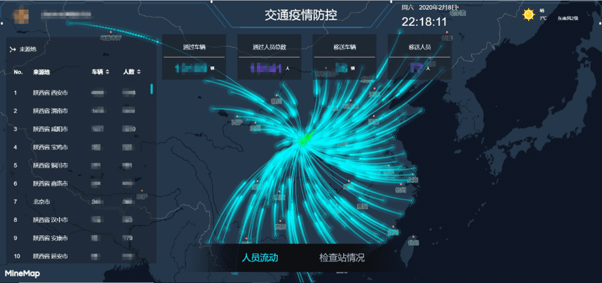 黄金城集团旗下世纪高通助力西安上线“交通疫情防控作战图”
